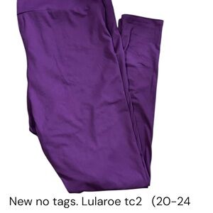 Lularoe  plus size Purple Leggings